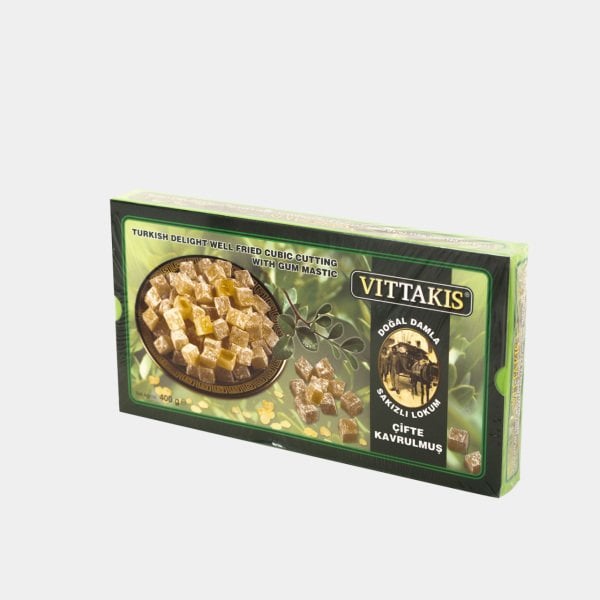 Doğal Damla Sakızlı Çifte Kavrulmuş Lokum 400gr